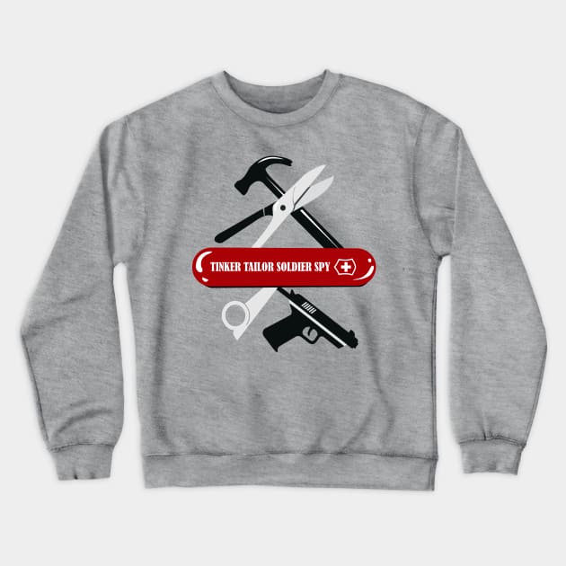 Tinker Tailor Soldier Spy - Alternative Movie Poster Crewneck Sweatshirt by MoviePosterBoy